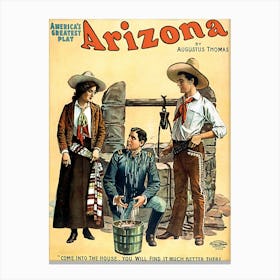 Arizona, Vintage Poster For A Play 1 Canvas Print