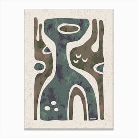 Organic Abstract Composition Canvas Print
