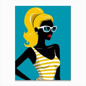 Woman In Sunglasses Canvas Print