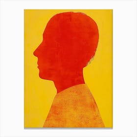 Silhouette Of A Man 6 Canvas Print