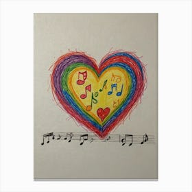 Heart Of Music 28 Canvas Print