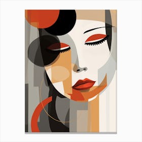 Abstract Woman'S Face 13 Canvas Print