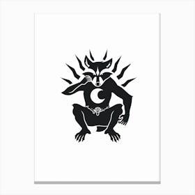 Wolf Demon Canvas Print