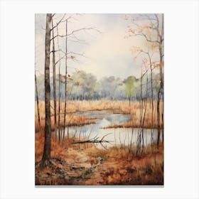 Autumn Forest Landscape Fakahatchee Strand Preserve Canvas Print