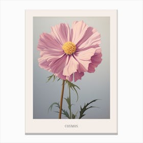 Floral Illustration Cosmos 2 Poster Canvas Print
