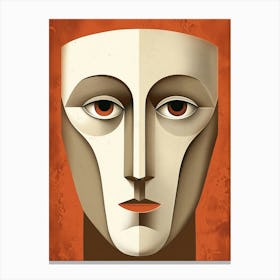 Mask Of A Man Canvas Print