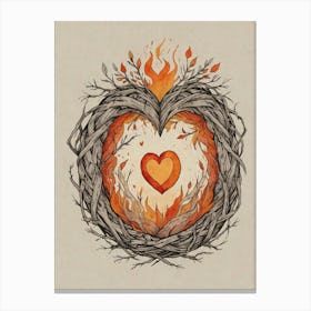 Heart Of Fire 11 Canvas Print