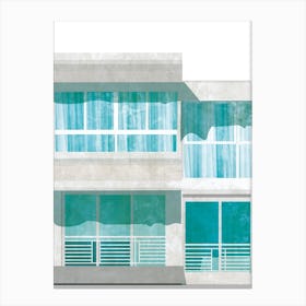 Blue Windows Art Print Canvas Print