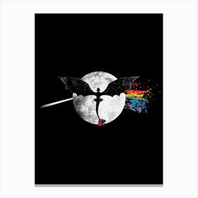 Dragon Side Of The Moon Canvas Print