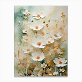 White Flowers Canvas Print