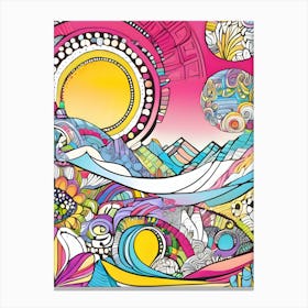 Doodle Art-Reimagined 1 Canvas Print