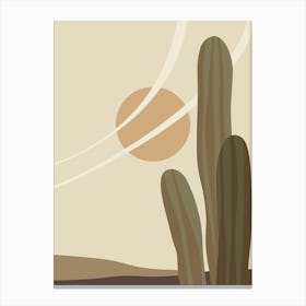 Cactus In The Desert 57 Canvas Print