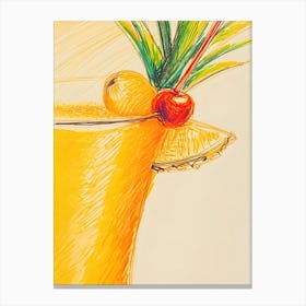 Tropical Drink Canvas Print