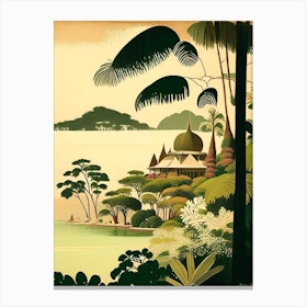 Koh Samui Thailand Rousseau Inspired Tropical Destination Canvas Print