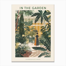 In The Garden Poster Schonbrunn Palace Gardens Austria 4 Canvas Print