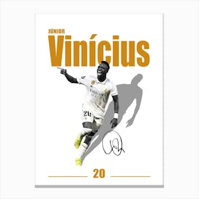 Vinícius Júnior Minimalist Canvas Print