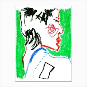 Profile Of A Girl Canvas Print