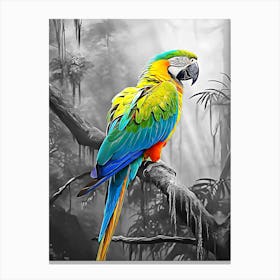 Parrot In The Jungle Canvas Print