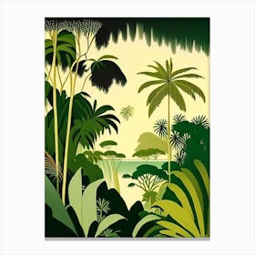 Grand Bahama Island Bahamas Rousseau Inspired Tropical Destination Canvas Print