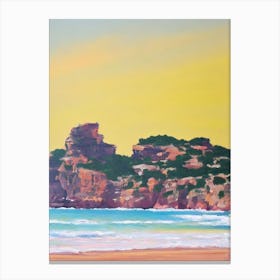 Cala Conta Beach, Ibiza, Spain Bright Abstract Canvas Print