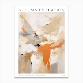 Autumn Exhibition Modern Abstract Poster 33 Canvas Print