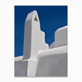 A Tranquil Reverie Santorini Canvas Print