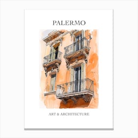 Palermo Travel And Architecture Poster 3 Canvas Print