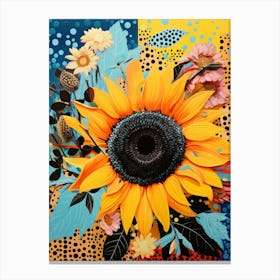 Surreal Florals Sunflower 3 Flower Painting Canvas Print