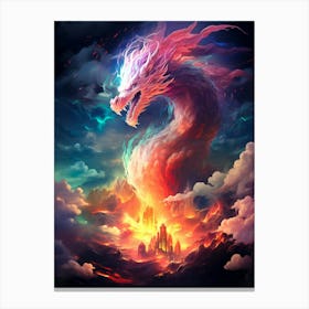 Dragon In The Sky 2 Canvas Print