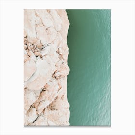 Blue Lake In Desert Canvas Print