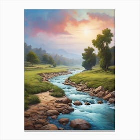 Landscape Painting 28 Canvas Print