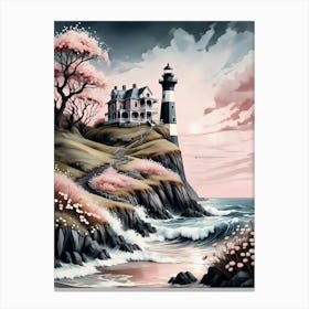 Twilight by the Sea Canvas Print