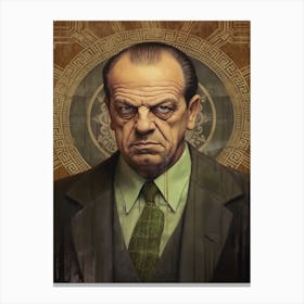 Gangster Art Frank Costello The Departed 3 Canvas Print