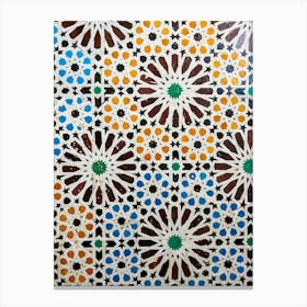 Moroccan zalij 3 Canvas Print