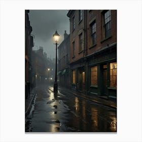 Wet Street Canvas Print