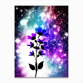 Flower In Space 6 Canvas Print