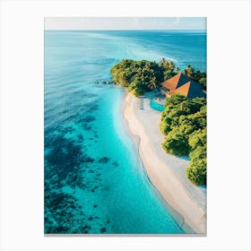 Island Resort In The Maldives Canvas Print