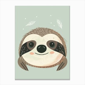 Cute Sloth 8 Canvas Print