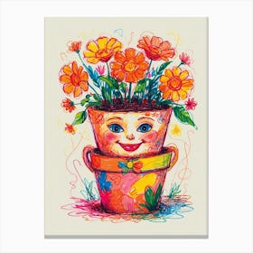 Flower Pot 1 Canvas Print