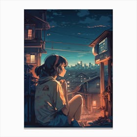 Lofi Girls 6 Canvas Print