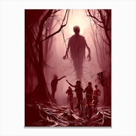 Chasing the Bad Guys (Red) Canvas Print