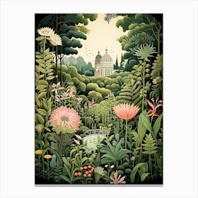 Birmingham Botanical Gardens Usa Henri Rousseau S Style 2 Canvas Print