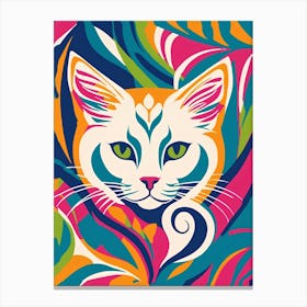 Cat Painting Canvas Print