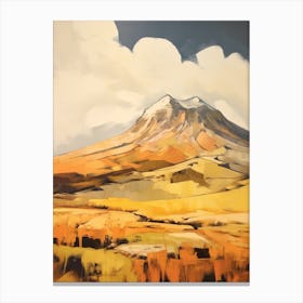 Mount Kilimanjaro 1 Mountain Painting Canvas Print