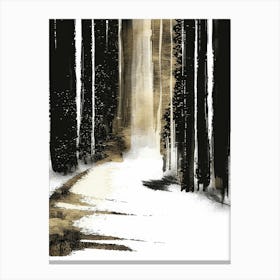 Path In The Woods 2 Canvas Print