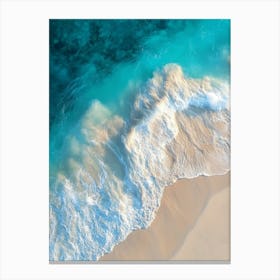 Aerial View Of A Beach 28 Canvas Print