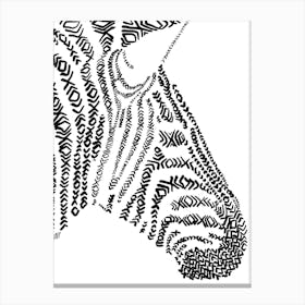 Zebra Canvas Print