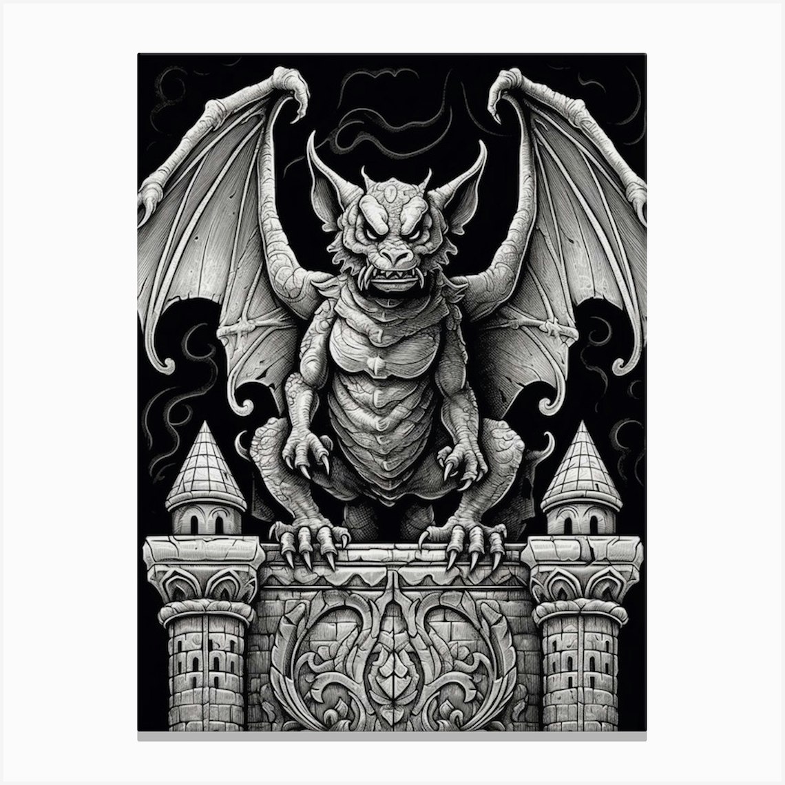 gothic gargoyles drawings