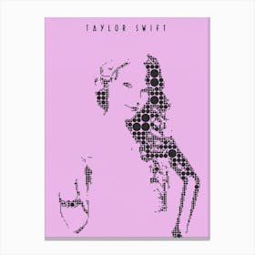 Taylor Swift Minimal Canvas Print