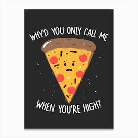 Why You Only Call Me When You Are High Canvas Print
